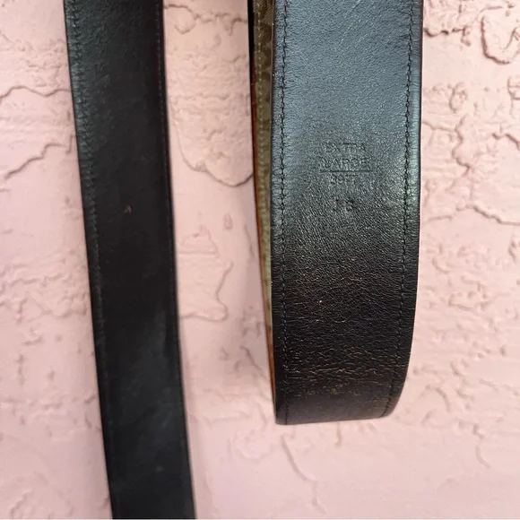 Vintage Coach Monogrammed Belt Leather Size XL